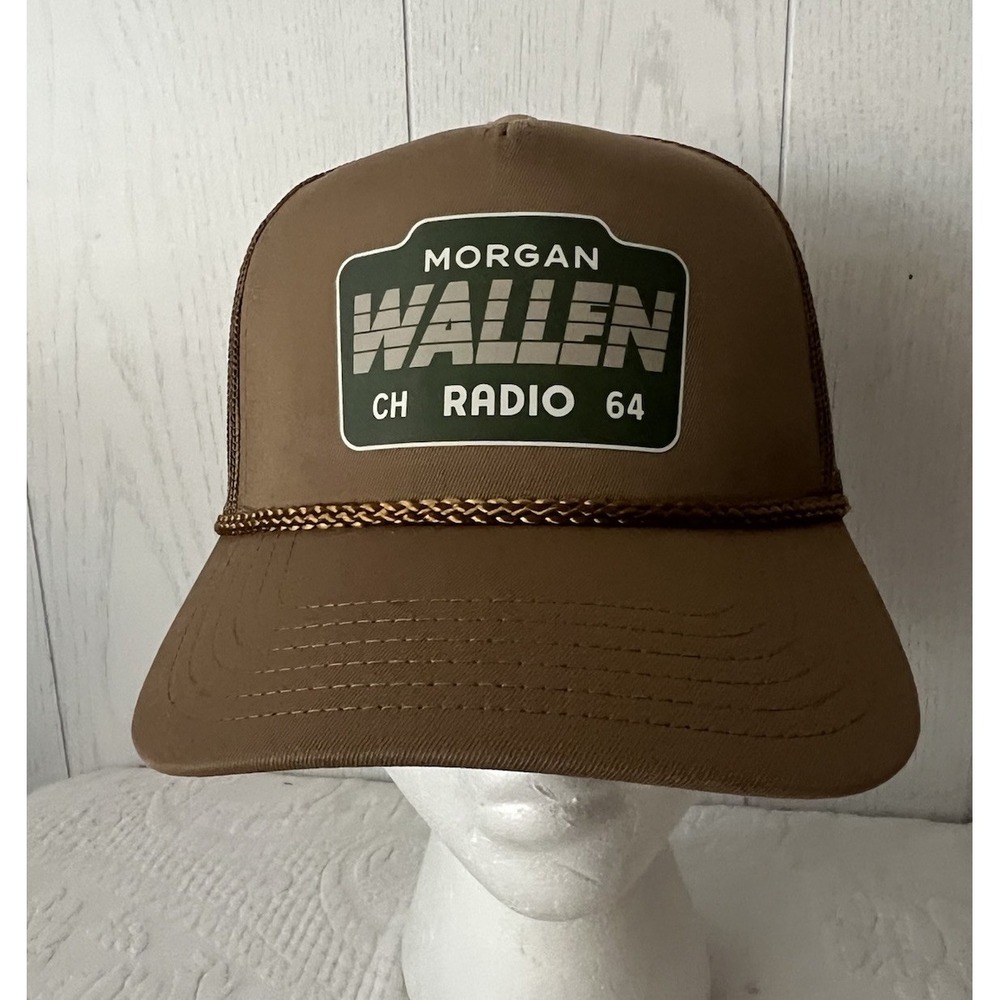 Rare Morgan Wallen Limited Edition CH Radio 64 Trucker Hat SiriusXM Brown NWOT